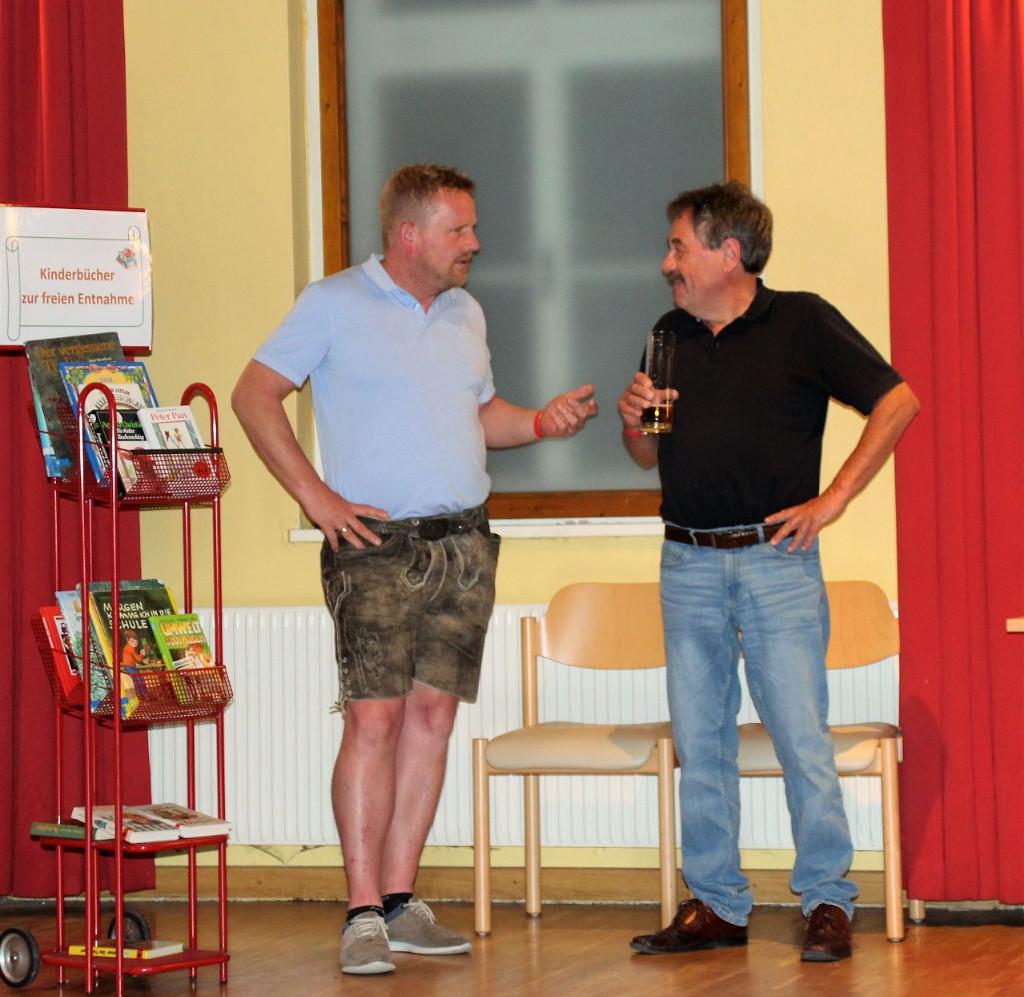 Bürgermeister und Peter Blaikner im Gespräch